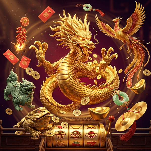 Interfaz de casino premium Bien Bet con fichas doradas